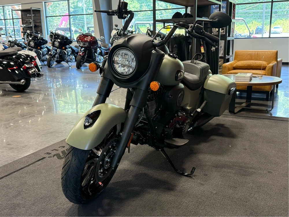 2025 Indian Motorcycle Springfield Dark Horse, Moss Green Smk, 49s Dark Horse�� alt