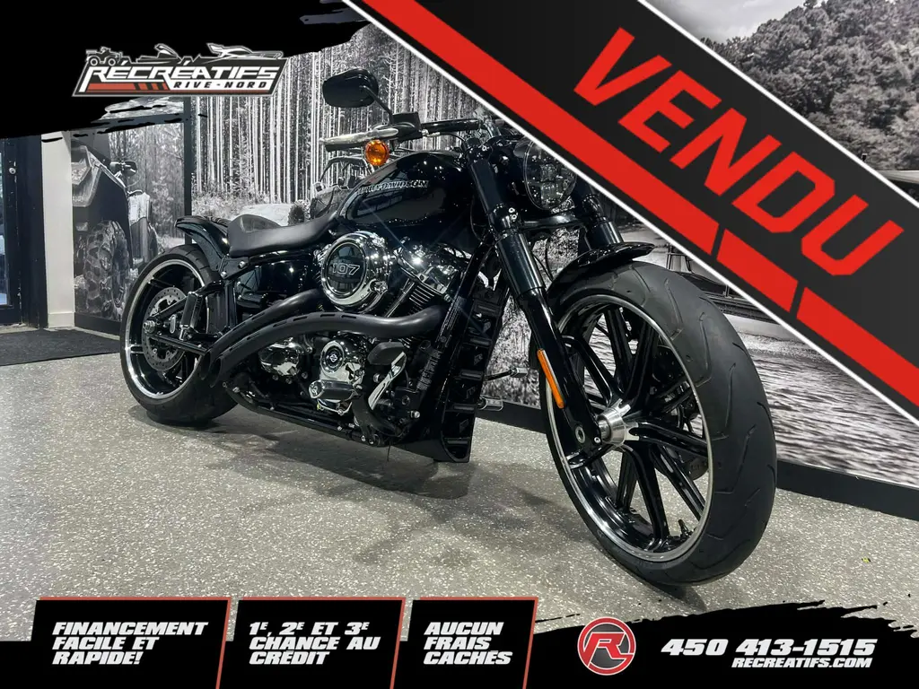 Harley-Davidson FXBR BREAKOUT 107 ABS 2018 - **BAS KILOMÉTRAGE!!**
