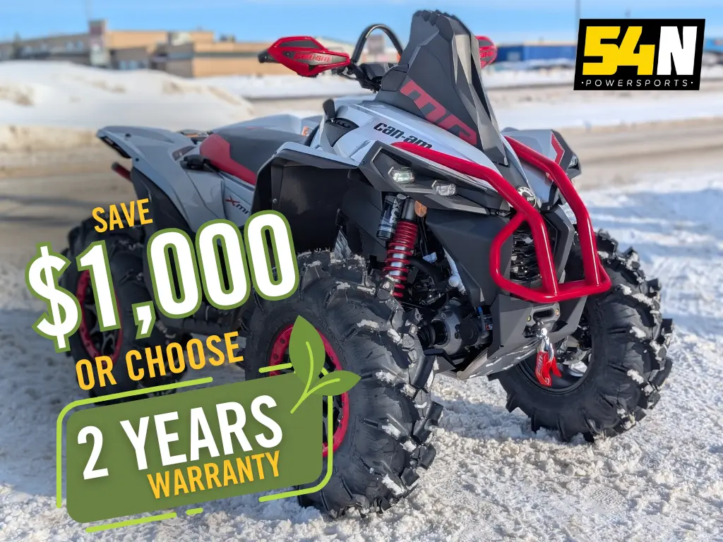 2026 Can-Am Renegade X mr 1000R - Hyper Silver & Legion Red 