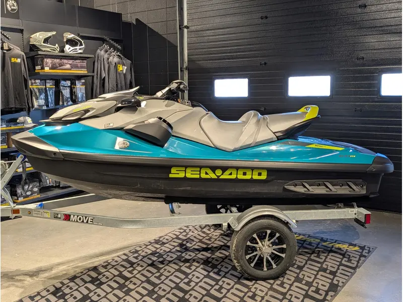 2026 Sea-Doo GTI 170 SE with Sound System - Teal Blue and Manta Green thumbnail 4