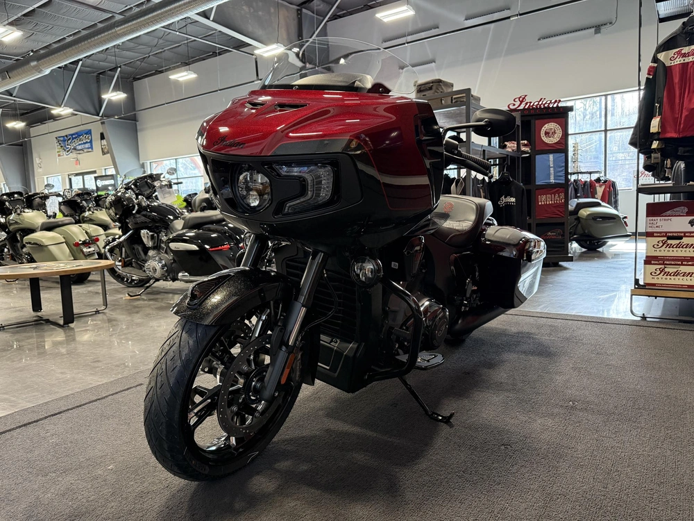 2026 Indian Motorcycle 125 Challenger, 125 Red W/ Blk Crstl, 49st 125th Anniversary Edition alt