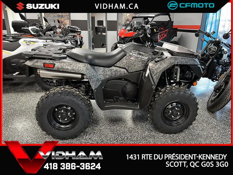 2026 Suzuki KingQuad 750XPZ Carbone thumbnail 2