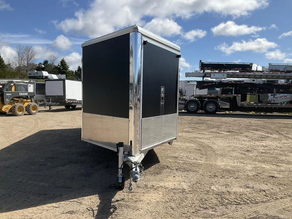 2020 Triton 7x18 Plus V-nose Pr187 All Aluminum Snowmobile Trailer alt
