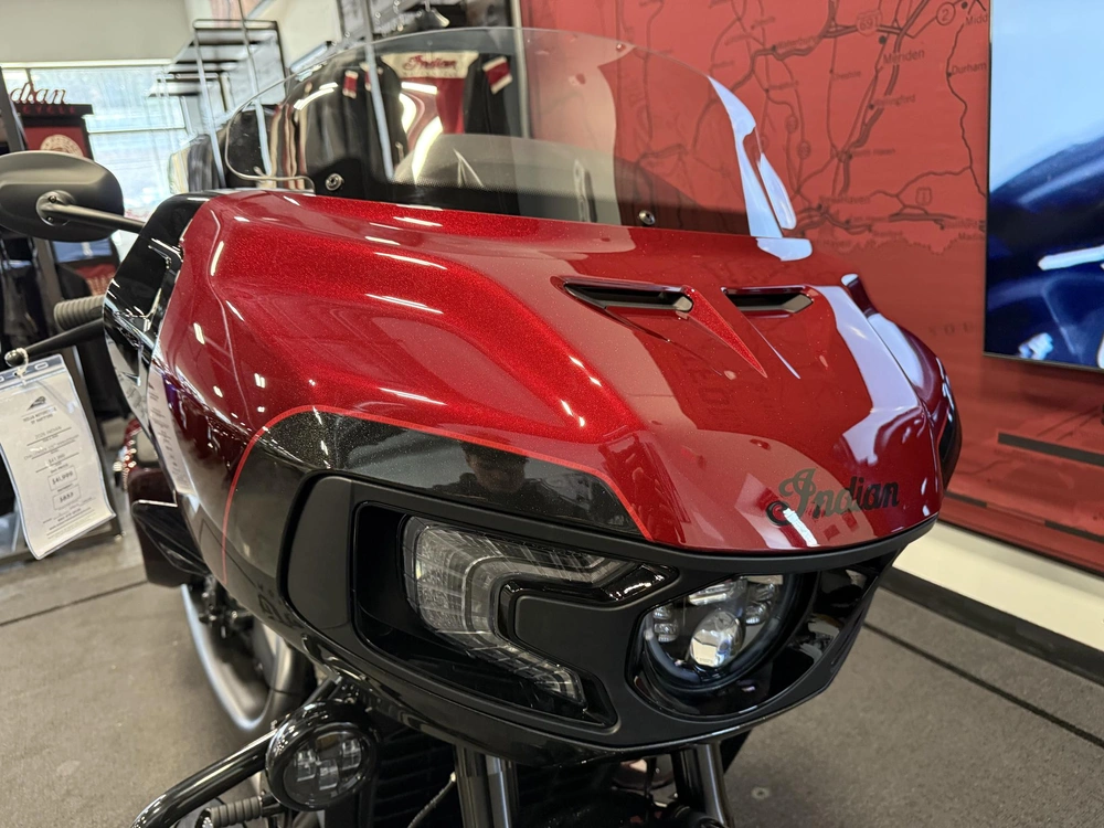 2026 Indian Motorcycle 125 Challenger, 125 Red W/ Blk Crstl, 49st 125th Anniversary Edition alt