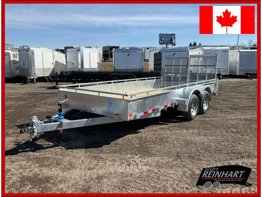 2026 Canada Trailers 82x16 3.5 Ton Galvanized Landscape Trailer alt