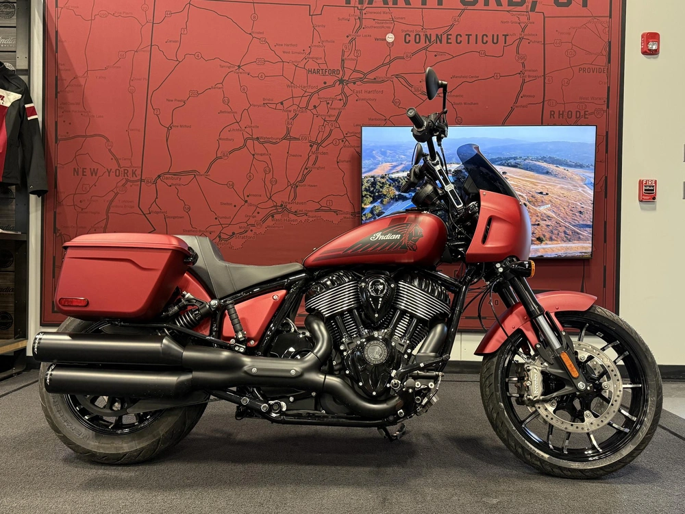2025 Indian Motorcycle Sport Chief Rt, Sunset Red Smoke, 49s alt
