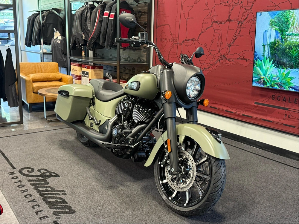 2025 Indian Motorcycle Springfield Dark Horse, Moss Green Smk, 49s Dark Horse�� alt