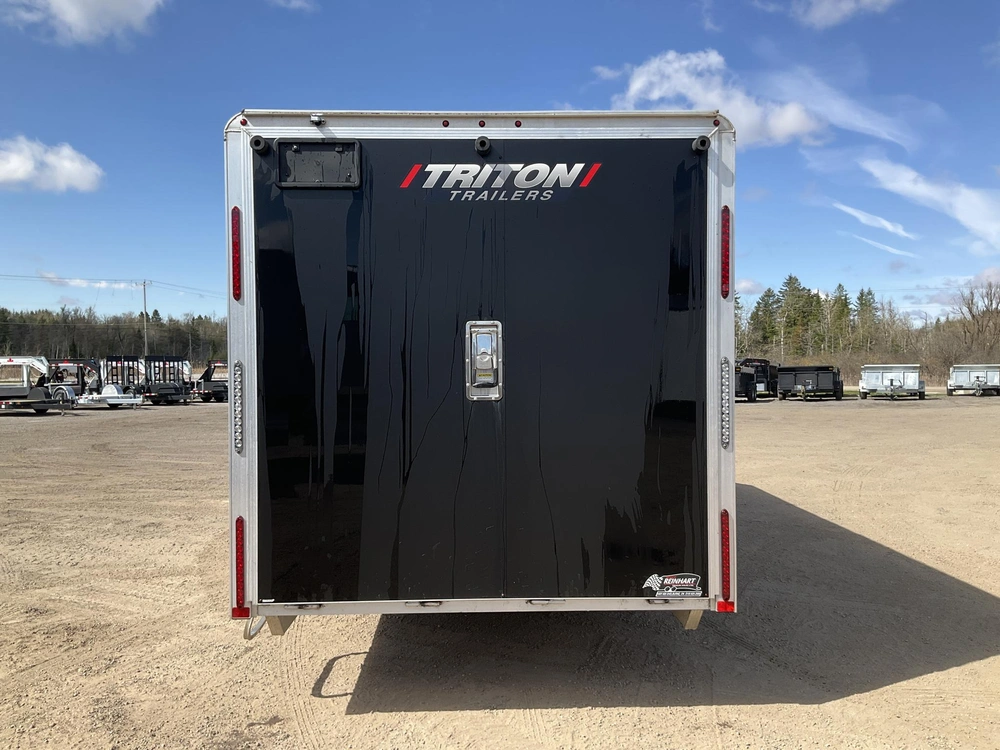 2020 Triton 7x18 Plus V-nose Pr187 All Aluminum Snowmobile Trailer alt