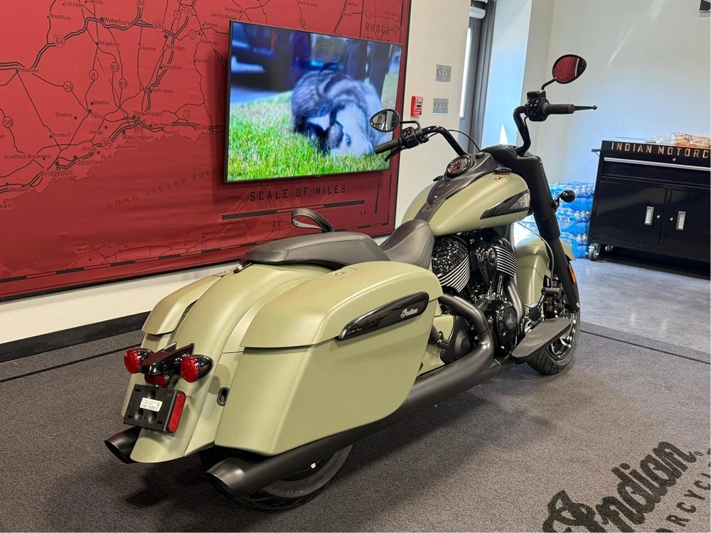 2025 Indian Motorcycle Springfield Dark Horse, Moss Green Smk, 49s Dark Horse�� alt