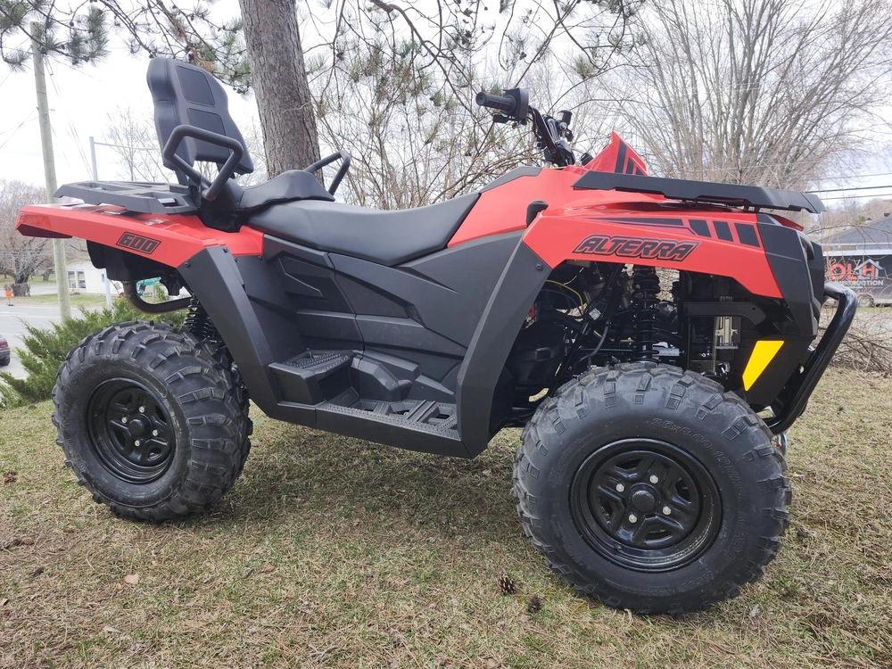 Arctic Cat Alterra 600 Trv Rouge 🎯 Vtt 2 Places Travail Confort Chasse Forêt Outlander Max Kodiak 700 Remorquage 🟢 2026 alt