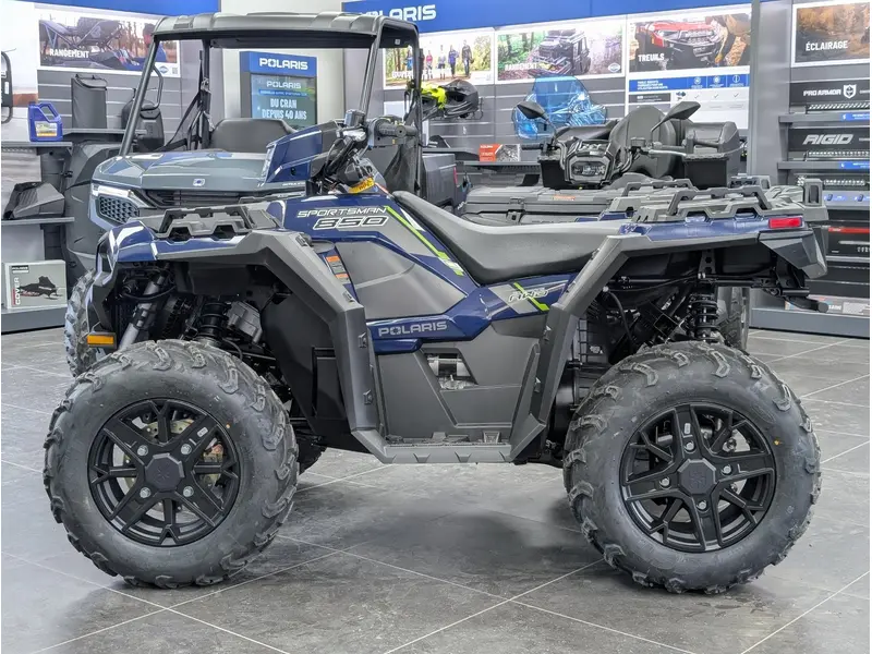 Polaris SPORTSMAN 850 PREMIUM SPRINGFIELD BLUE | 🌍 Concurrents : Outlander 850 / CForce 1000 🌍 | 2026