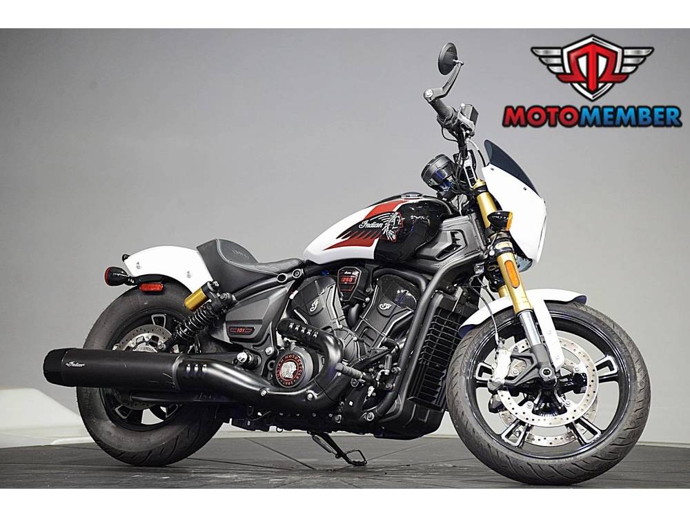2025 Indian Motorcycle 101 Scout Ghost White Metallic With Graphics alt
