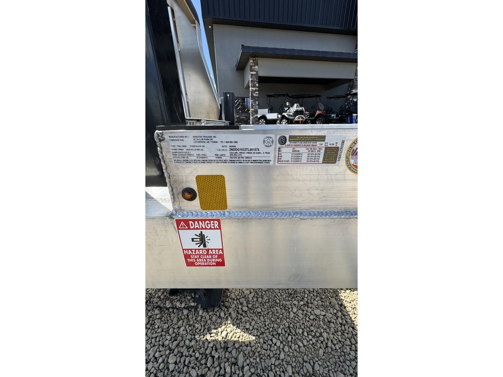 2026 Nordtek Gn - Dump Trailer - 82" X 16' - 21k Triple Axle Hd, Alum Rim, Spare, Jacks, 4' Side Walls alt