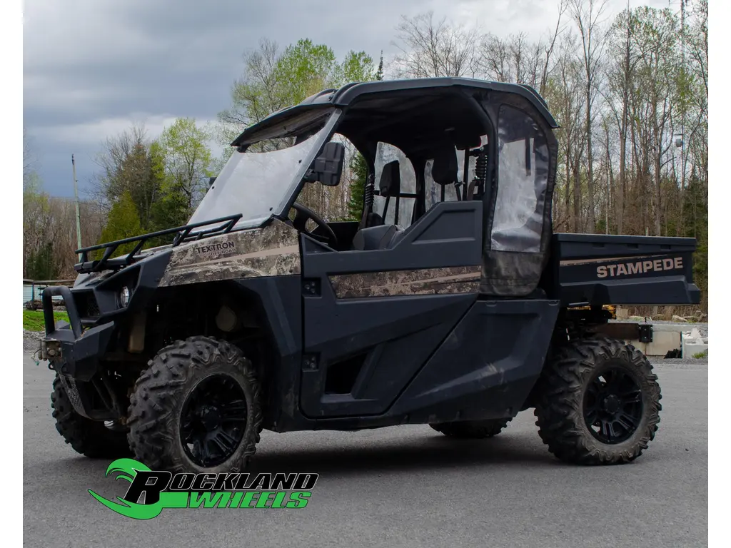 2019 Textron STAMPEDE HUNTER 900 WITH HOOD RACK, PANELS, WINCH AND MORE!!!