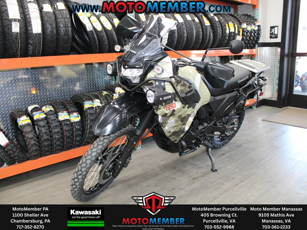 2026 Kawasaki Klr®650 Adventure Abs Cypher Camo Beige alt