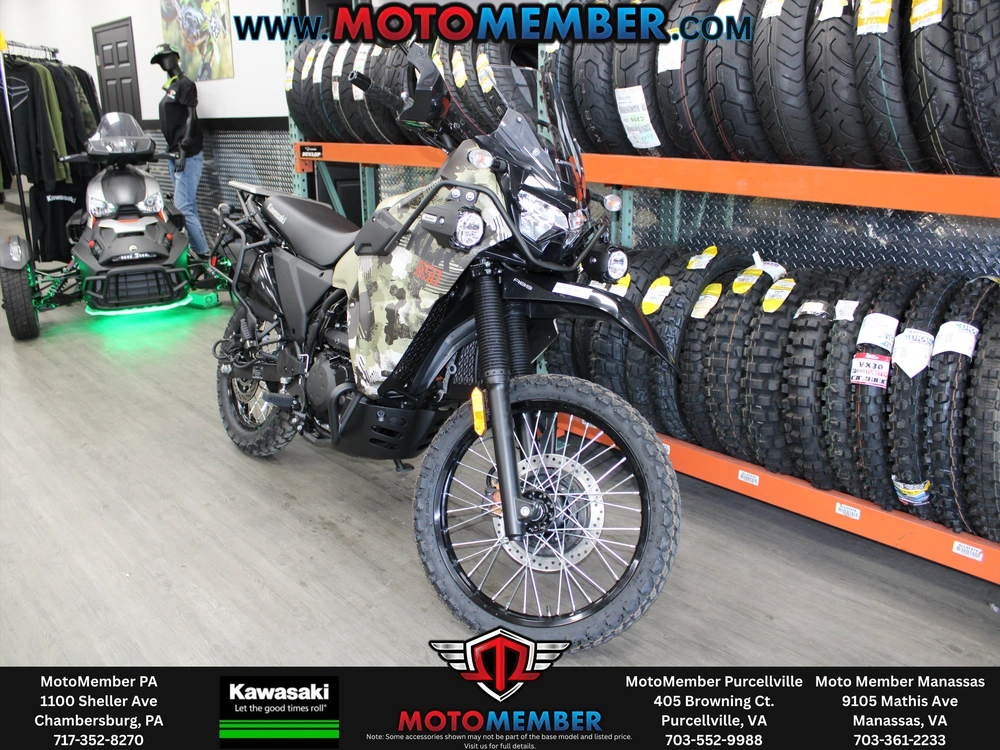 2026 Kawasaki Klr®650 Adventure Abs Cypher Camo Beige alt