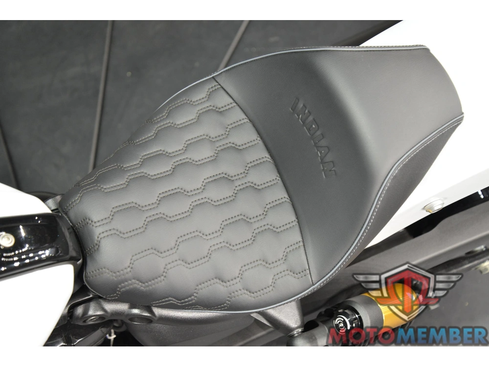 2025 Indian Motorcycle 101 Scout Ghost White Metallic With Graphics alt