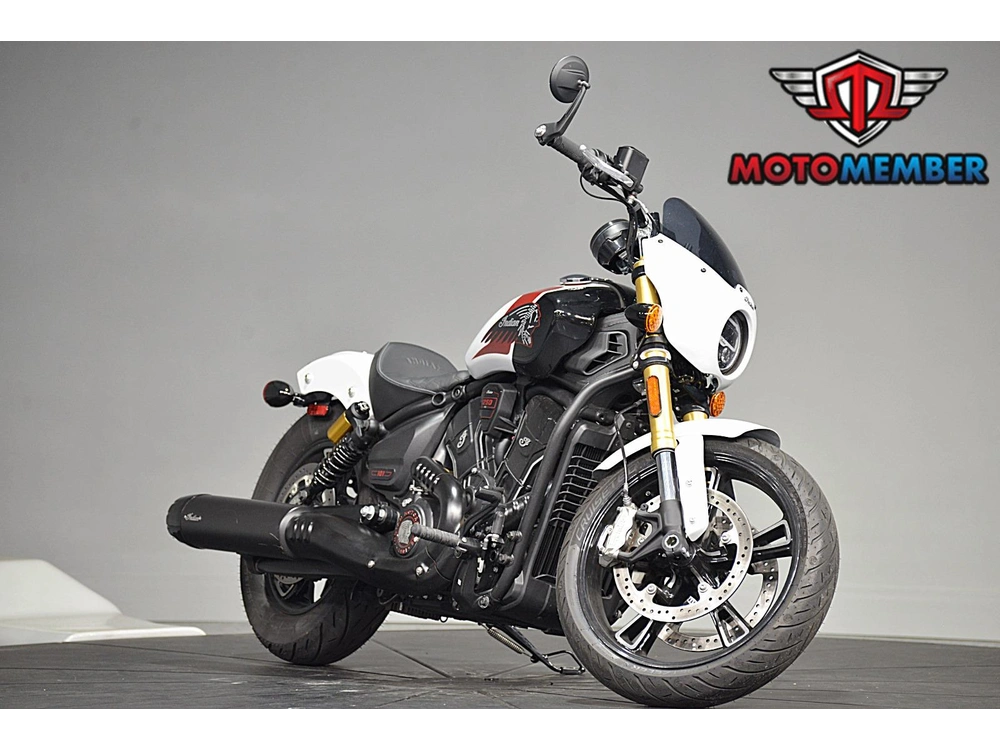 2025 Indian Motorcycle 101 Scout Ghost White Metallic With Graphics alt