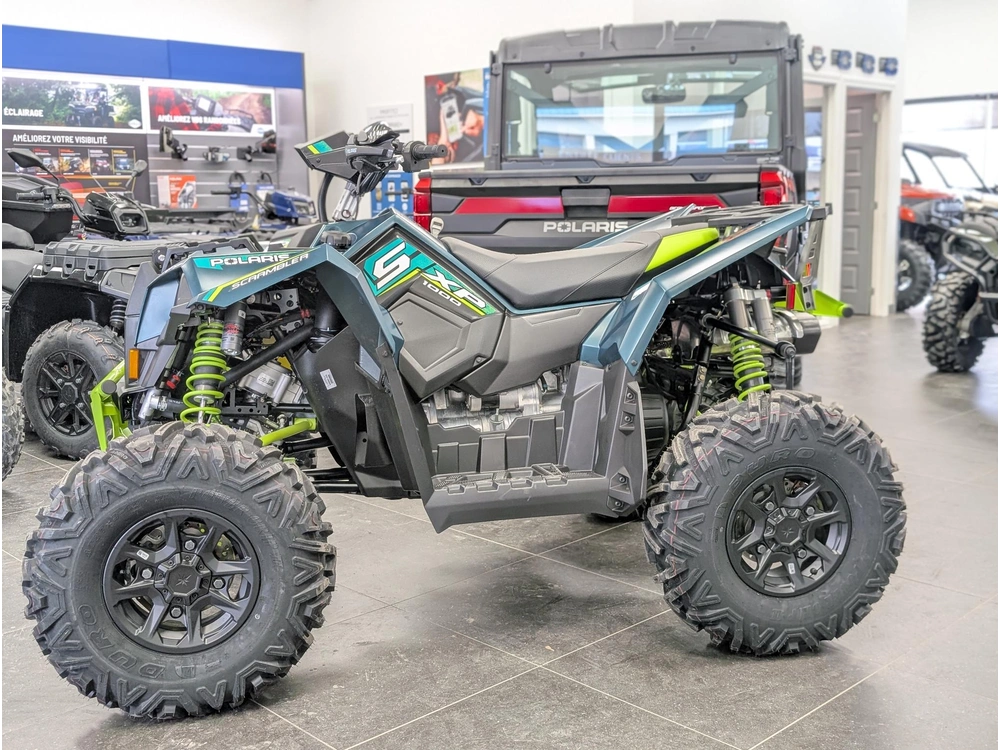 2026 Polaris Scrambler Xp 1000 S Matte Cascades Green 🎯 Vtt Sport Puissance Trail Rapide Renegade 1000r Kfx1000 Suspension Stabilité 🟢 alt
