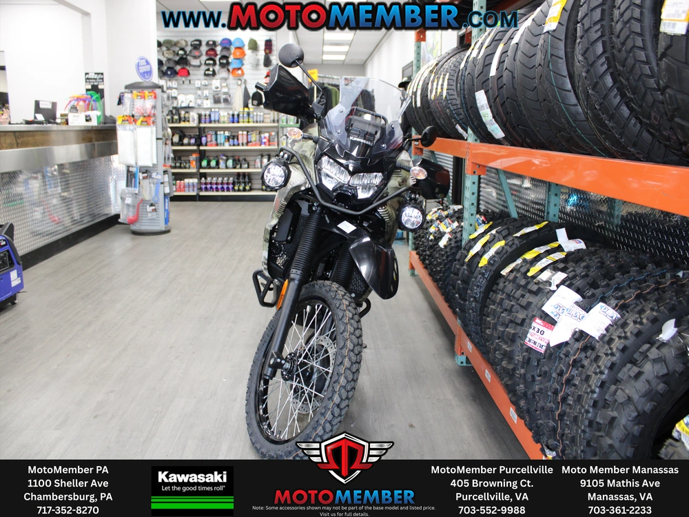 2026 Kawasaki Klr®650 Adventure Abs Cypher Camo Beige alt
