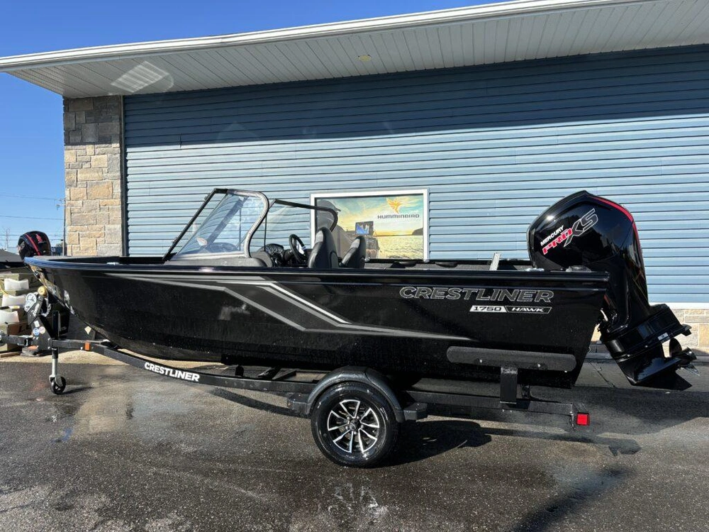 2026 Crestliner 1750 Hawk W/115hp & Matching Trailer! alt