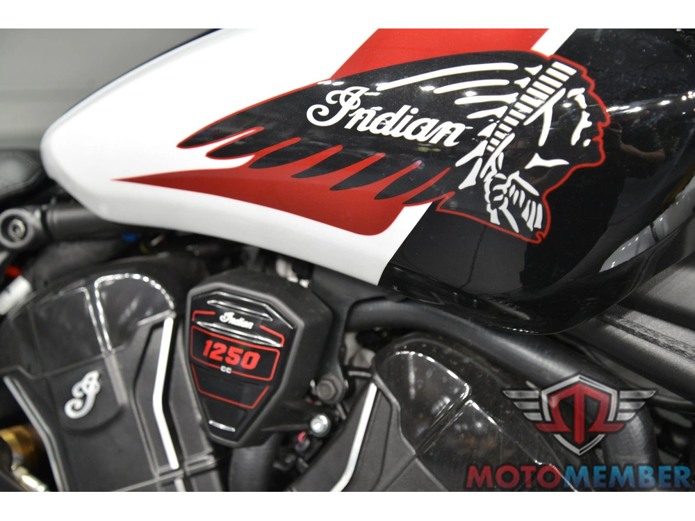 2025 Indian Motorcycle 101 Scout Ghost White Metallic With Graphics alt