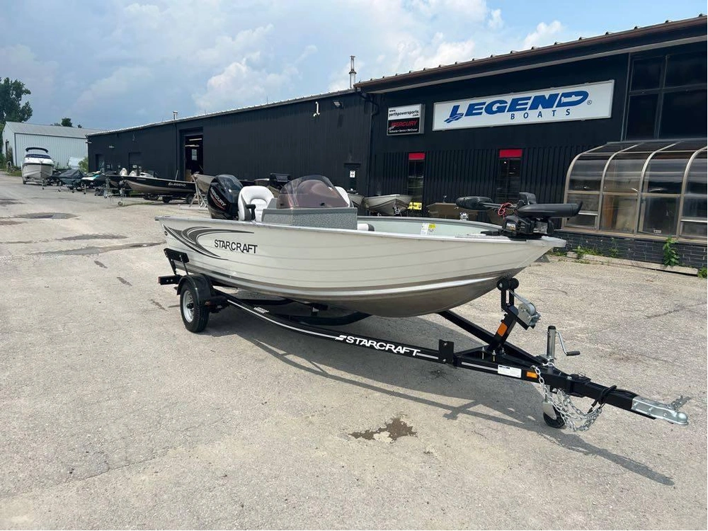 2023 Starcraft Patriot Dlx 16 Side Console, Mercury 40 Elpt, Custom Trailer alt