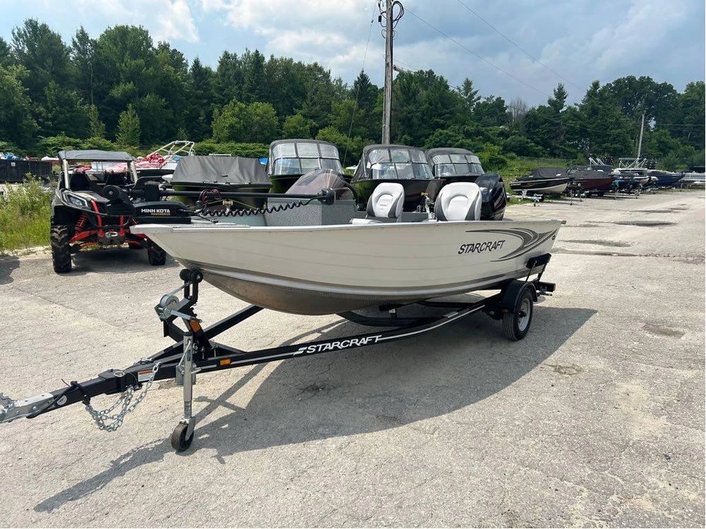 2023 Starcraft Patriot Dlx 16 Side Console, Mercury 40 Elpt, Custom Trailer alt
