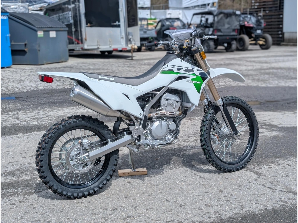 2026 Kawasaki Klx300 R Blanc 🎯 Moto Trail 300cc Performance Hors Route Crf300f Wr250f Maniable Sentier Technique 🟢 alt