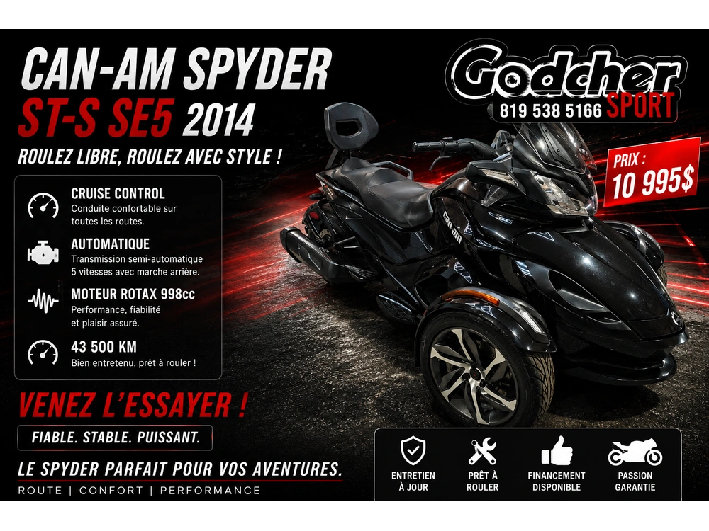 Can-am Spyder St S Se 5 2014 alt