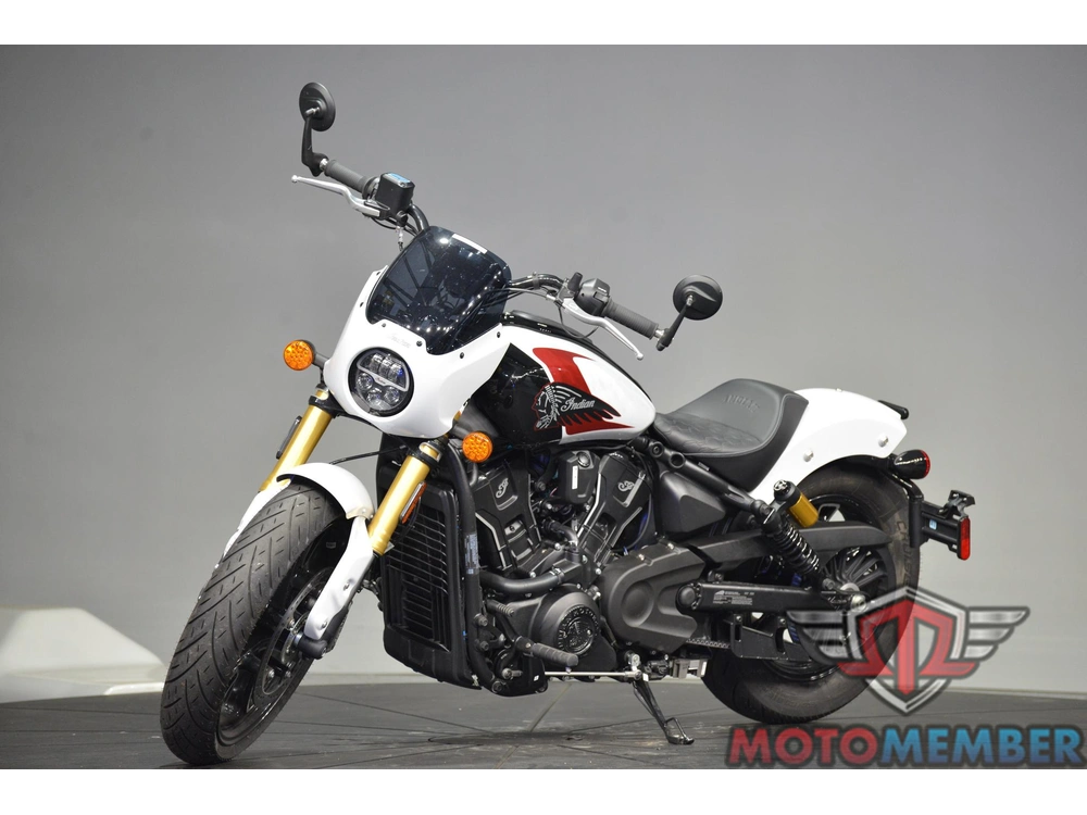 2025 Indian Motorcycle 101 Scout Ghost White Metallic With Graphics alt