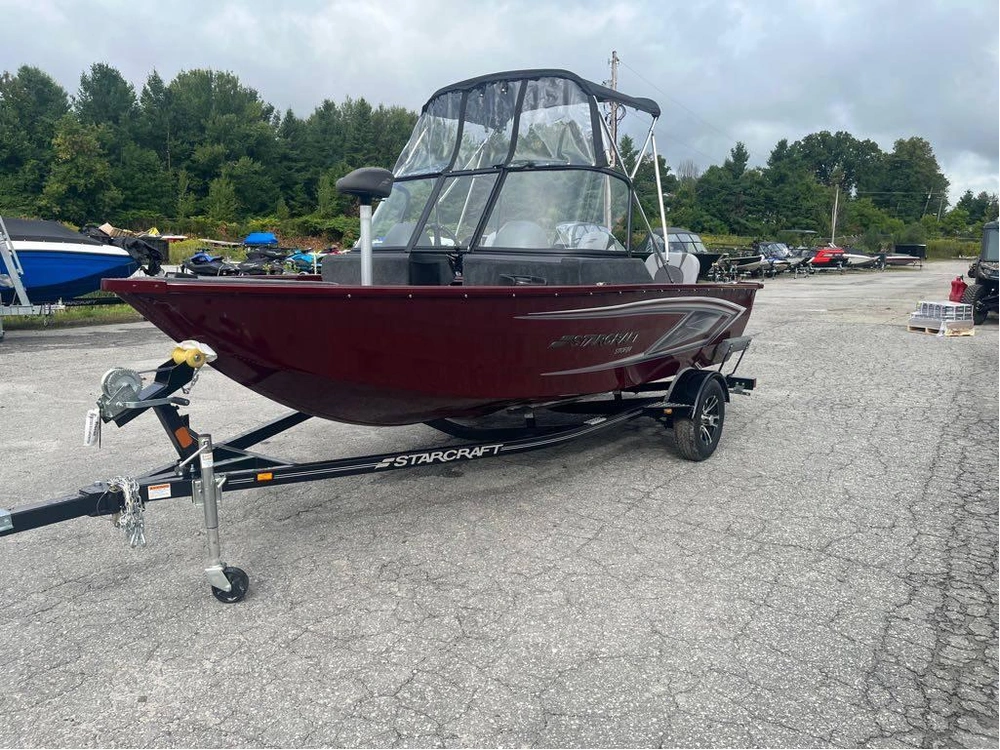 2025 Starcraft Storm 166 Dc With Merc 90 Elpt And Custom Trailer alt