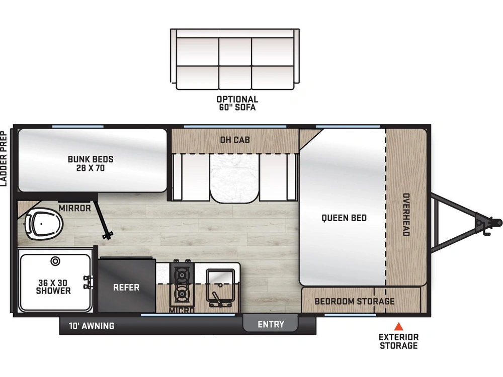 2025 Forest River Aurora 16bhx alt