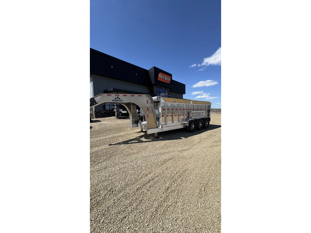 2026 Nordtek Gn - Dump Trailer - 82" X 16' - 21k Triple Axle Hd, Alum Rim, Spare, Jacks, 4' Side Walls alt