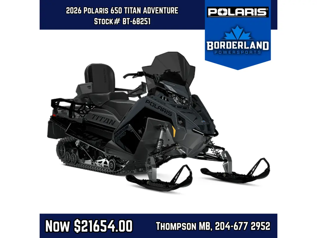 2026 Polaris SNO-650 TITAN ADVENTURE