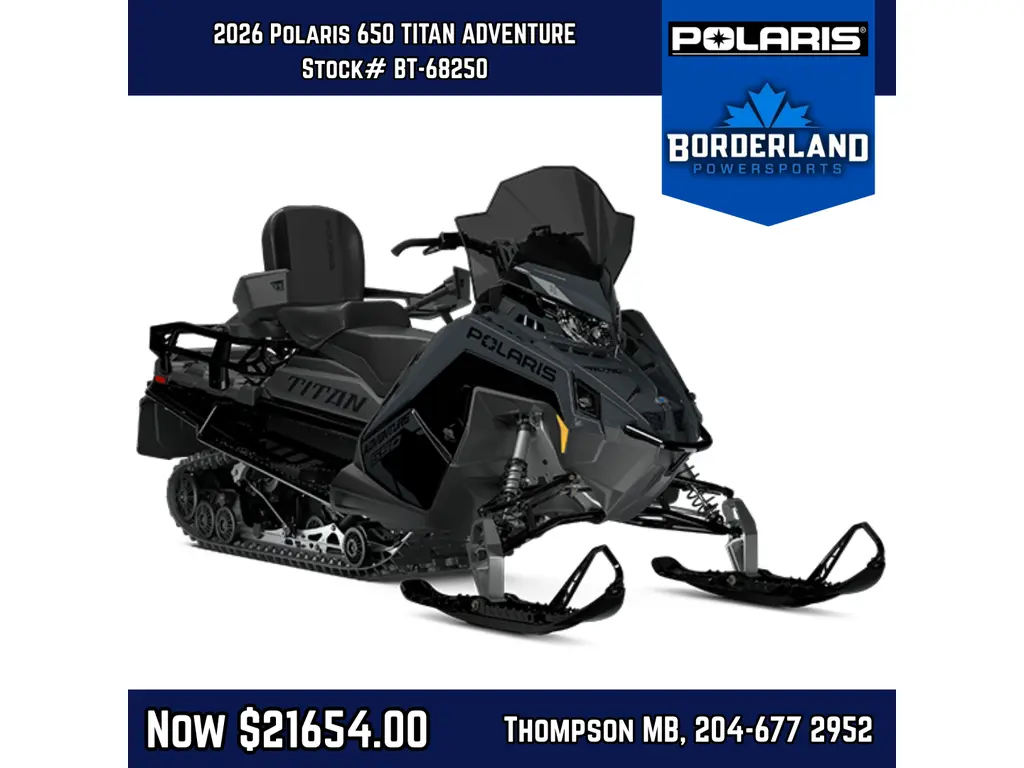 2026 Polaris SNO-650 TITAN ADVENTURE
