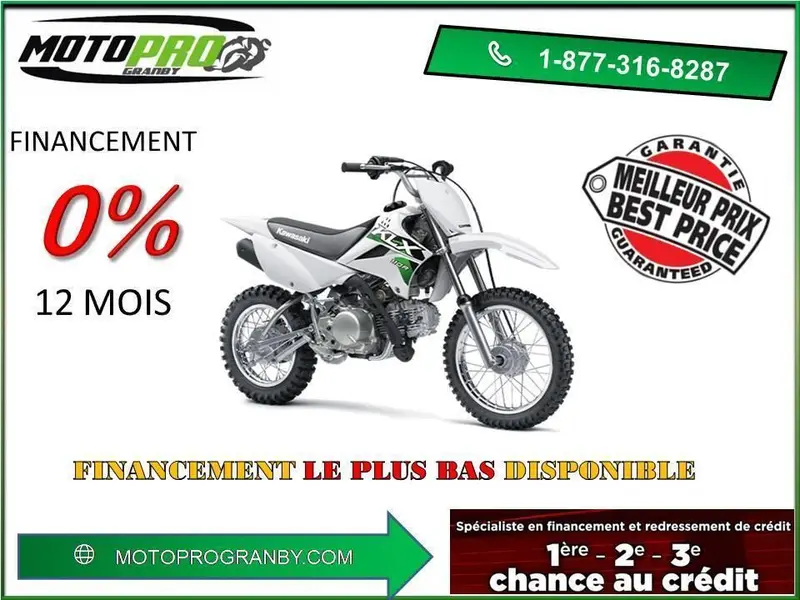 2026 Kawasaki KLX110R KLX 110 R KLX110 KLX110 110R SEMI-AUTOMATIQUE thumbnail 2
