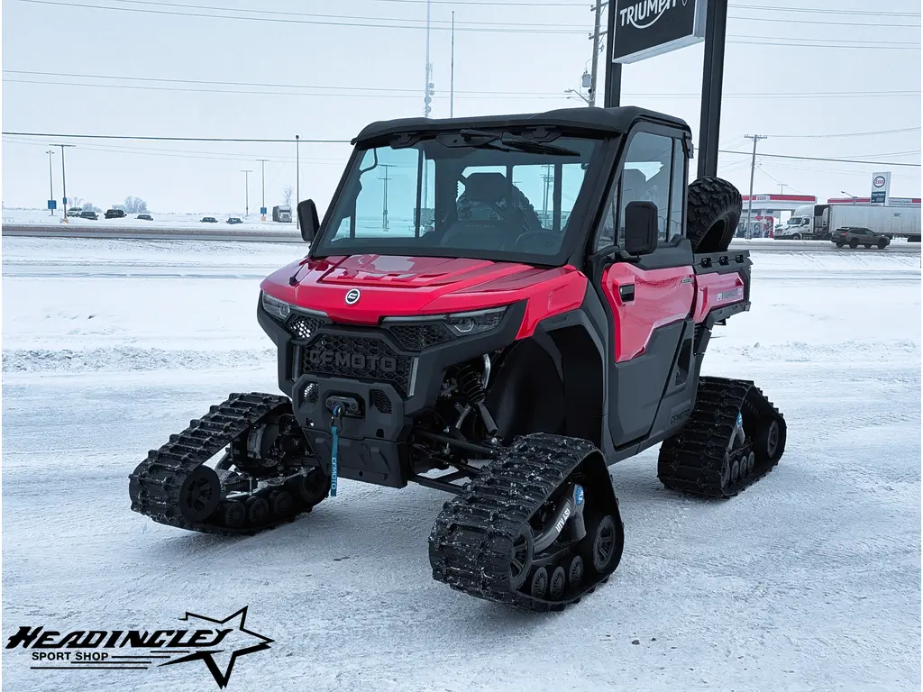 2026 CFMOTO UFORCE U10 PRO HIGHLAND // Bordeaux Red - w/ Track Kit