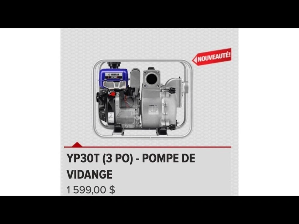 Yamaha Yp30t Pompe 2018 alt