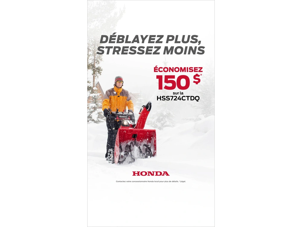 Honda Hss 724 Ctd Demareur Electrique 2026 alt
