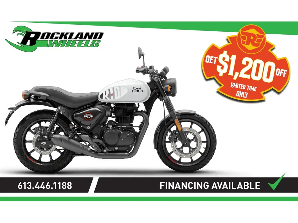 2024 Royal Enfield HUNTER 350 - DAPPER WHITE