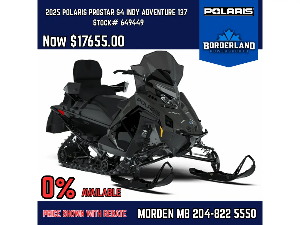 2025 Polaris PROSTAR S4 INDY ADVENTURE 137 ProStar S4 137