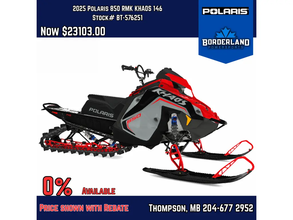 2025 Polaris 850 RMK KHAOS 146