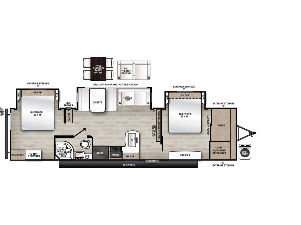 2026 Forest River Aurora 34bhts alt