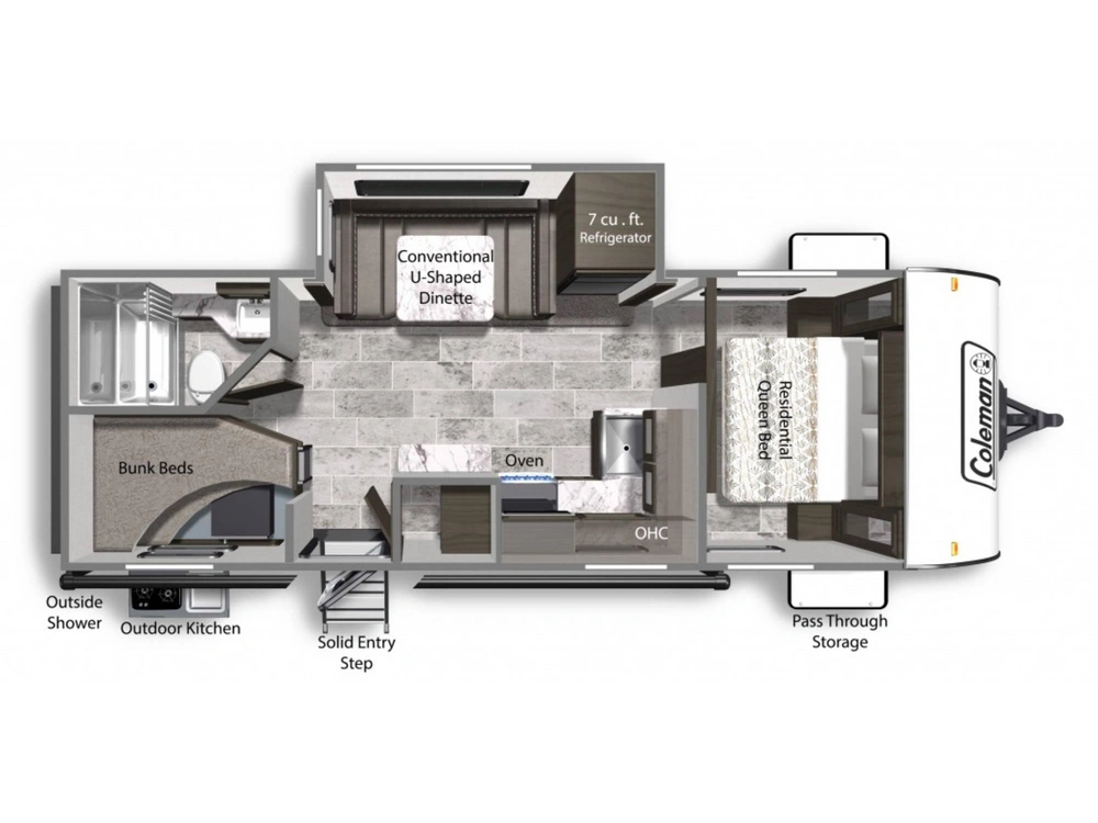 2022 Dutchmen Coleman Light 2455bh alt