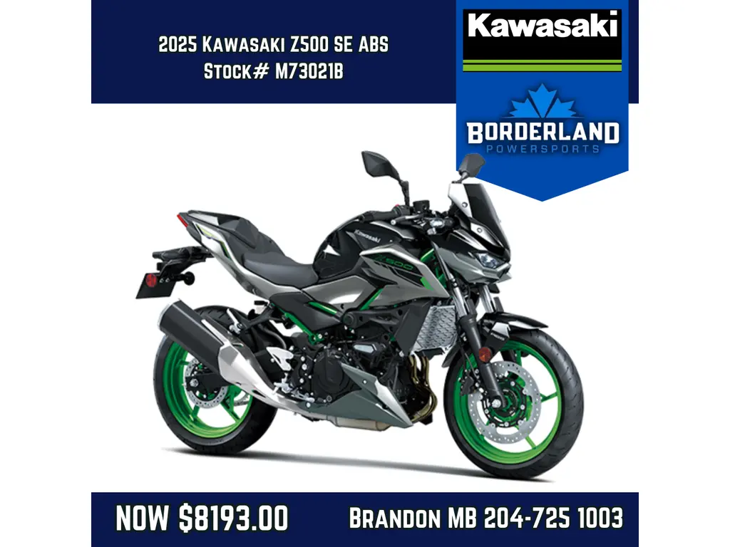 2025 Kawasaki Z500 SE ABS 
