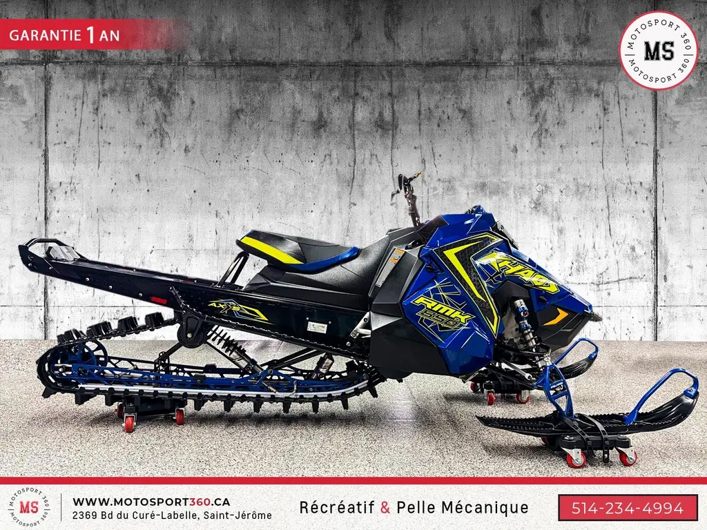 2021 Polaris 850 RMK KHAOS 155'' - SEULEMENT 2413KM!!!