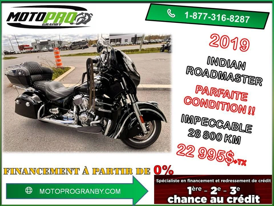 Indian Motorcycle Roadmaster Flh Flhtcui Goldwing Voyager Vaquero 2019 alt