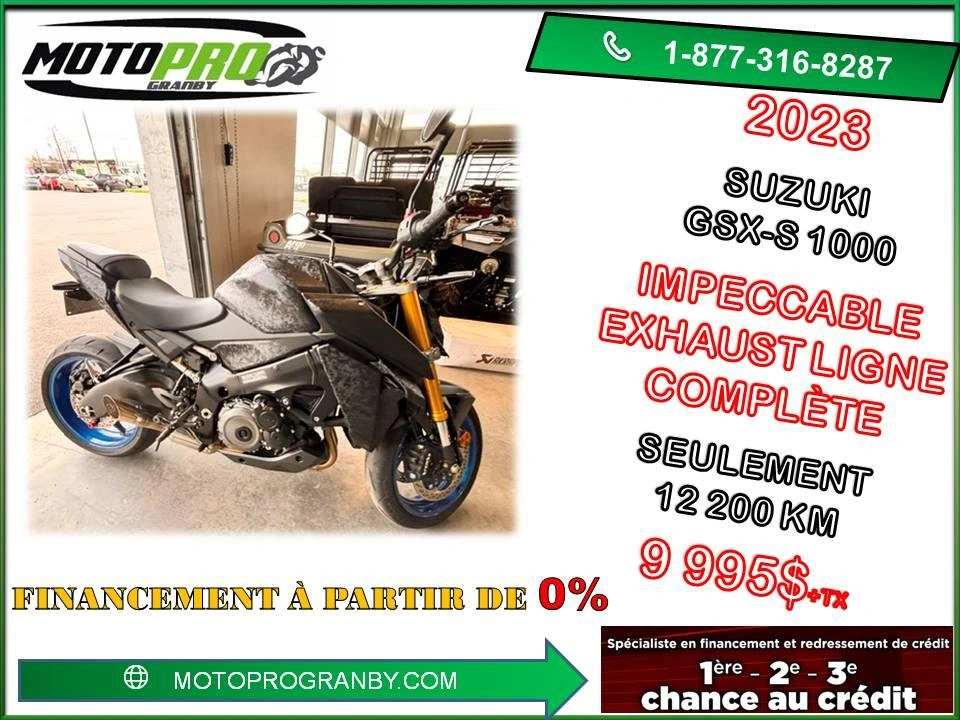Suzuki Gsx-s1000 Gsx S 1000 S1000 Gsx-s 1000 Impeccable Exhaust 2023 alt