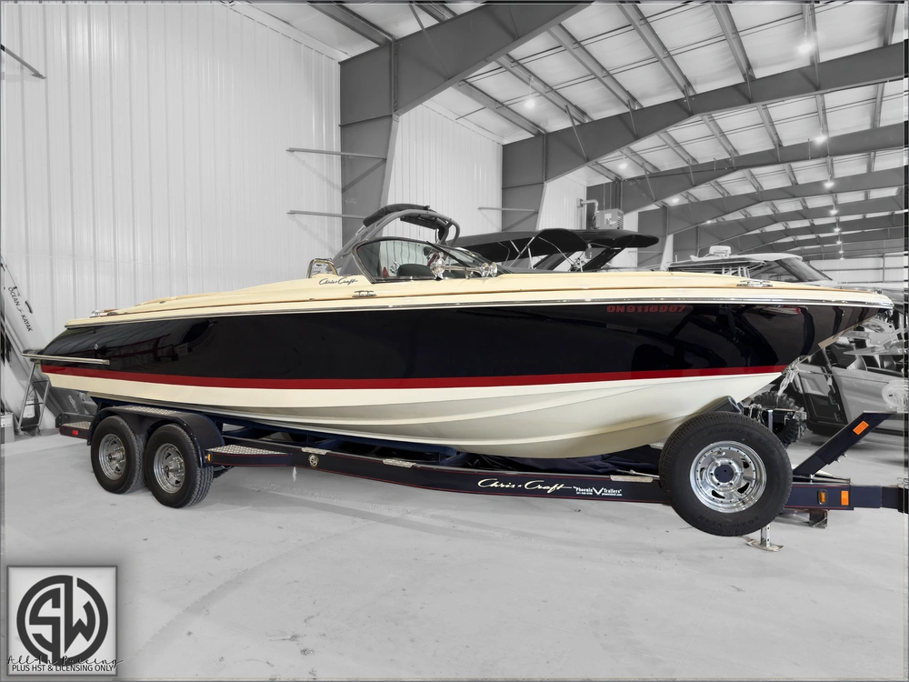 2024 Chris-craft Launch 27 Lj Heritage Edition With 8.2l 380hp Mercury & Custom Trailer alt